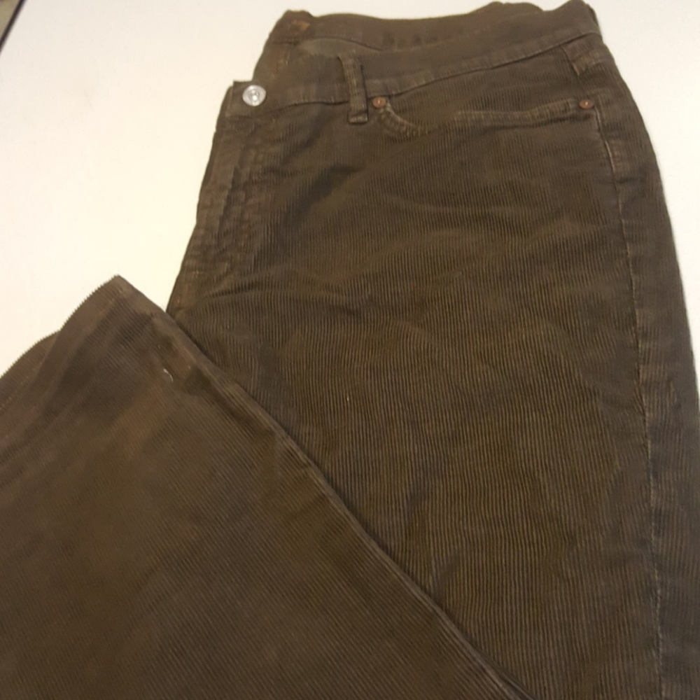 Men's 7 38x29 Hunter Green Corduroy Jeans